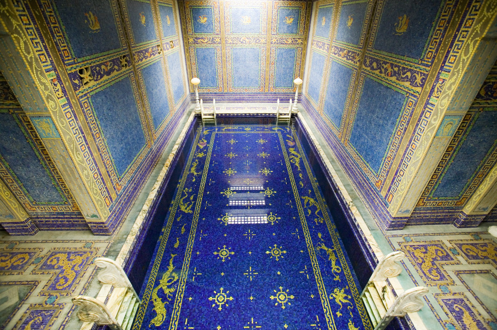 Indoor Roman Pool at Hearst Castle, San Simeon, California, where many celebrities went swimming (Photo by Visions of America/UIG via Getty Images)