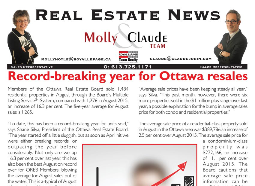 ottawa real estate board newsletter