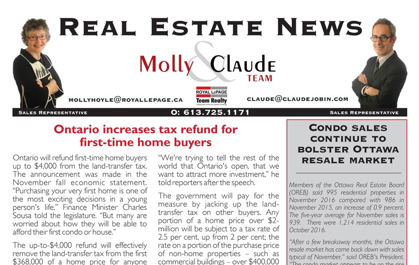 ottawa real estate oreb newsletter