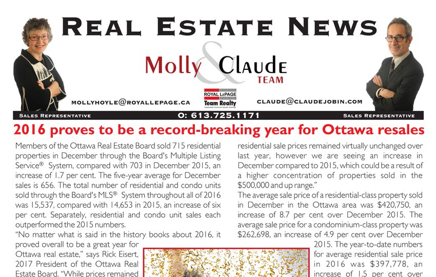 ottawa real estate board newsletter