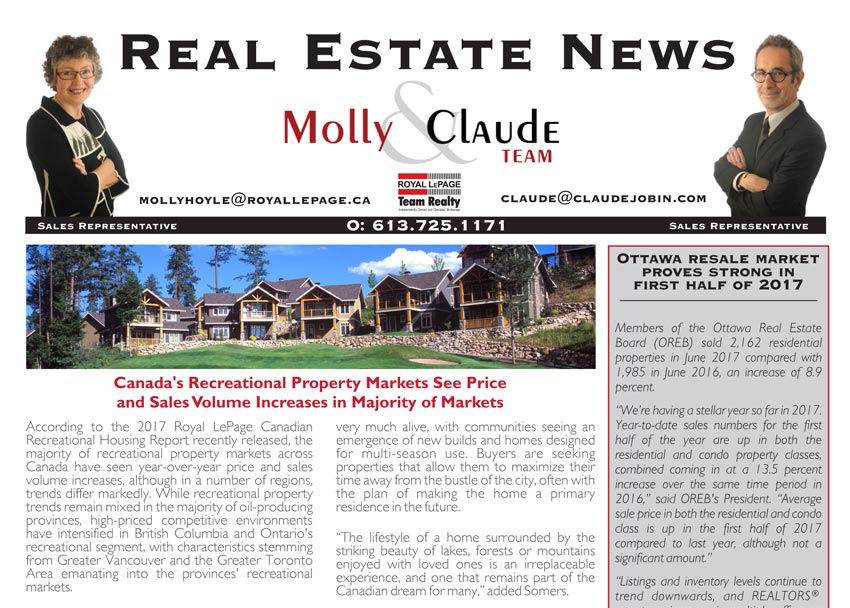 Real Estate Newsletter <br>July 2017