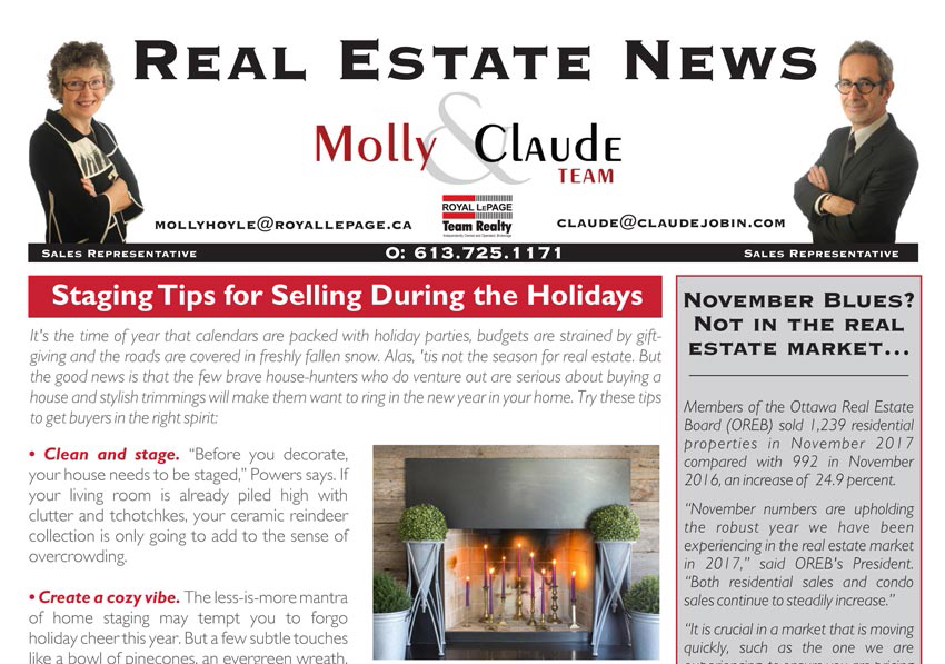 Real Estate Newsletter December 2017