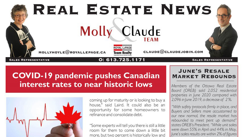 Ottawa Real Estate Newsletter – July 2020