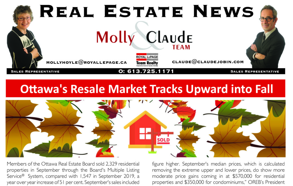 Ottawa Real Estate Newsletter – October 2020