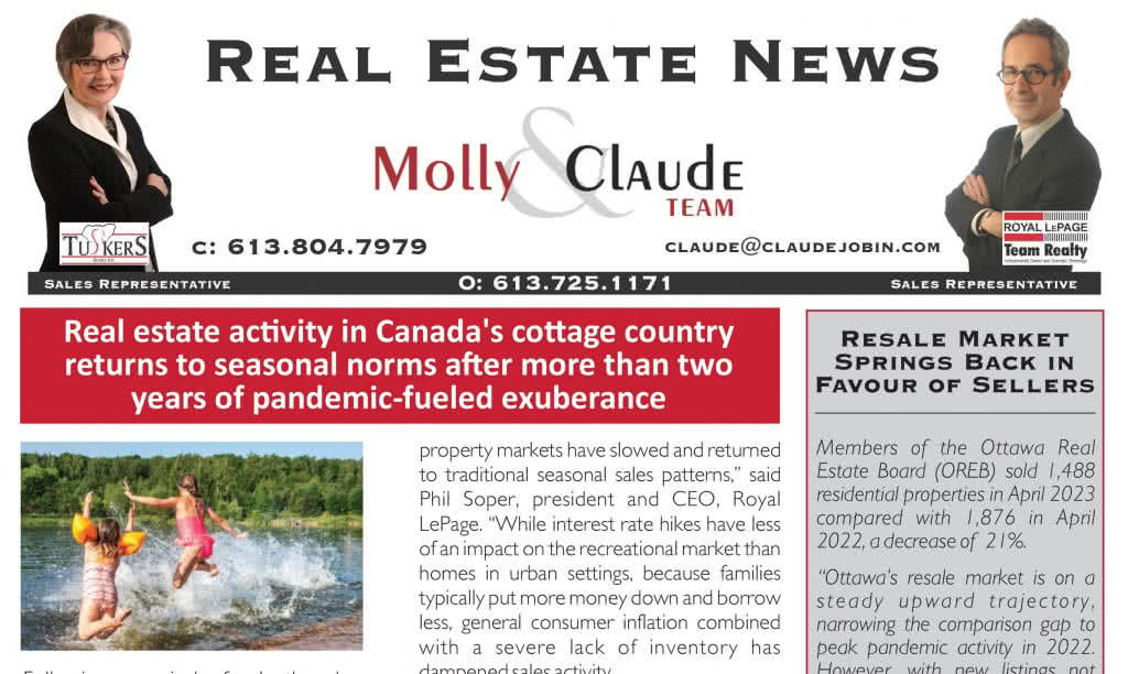 Ottawa Real Estate Newsletter – May 2023