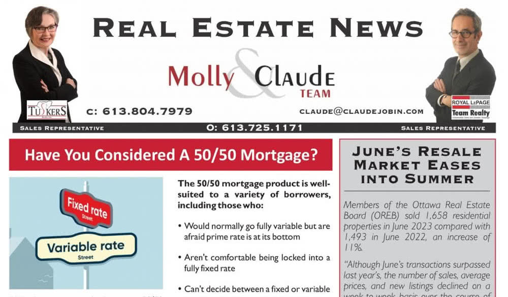 Ottawa Real Estate Newsletter – July 2023