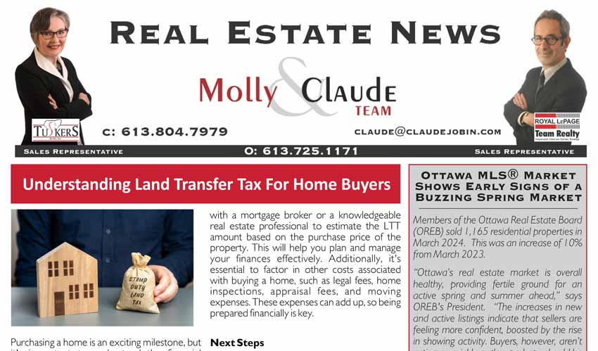 Ottawa Real Estate Newsletter – April 2024